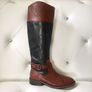 Flavian Genuine Leather Twotone Boot 